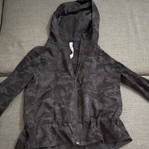 Lululemon Athletica Black Camouflage Jacket